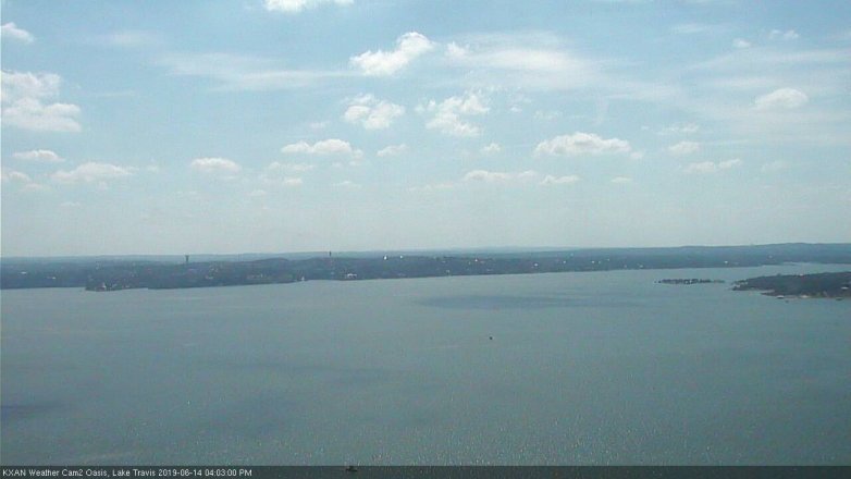 Lake Travis webcam, June 14, 2019 3:05 PM CT