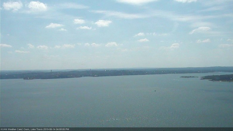 Lake Travis webcam, June 14, 2019 3:10 PM CT
