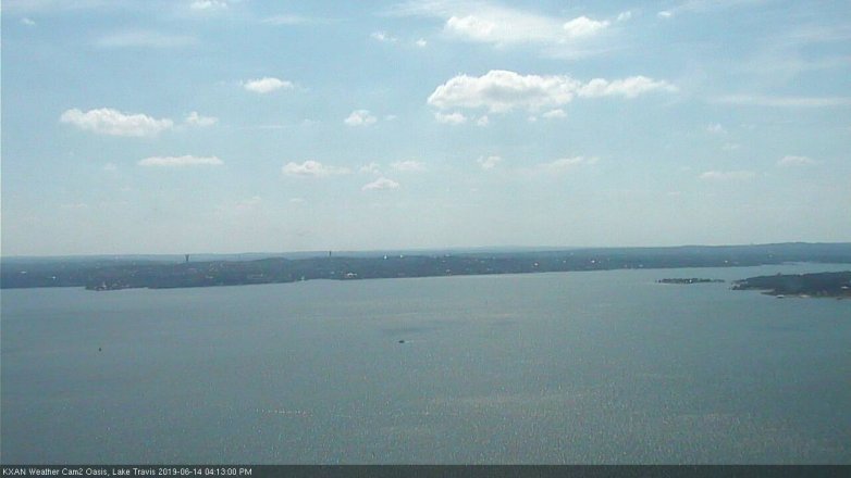 Lake Travis webcam, June 14, 2019 3:15 PM CT