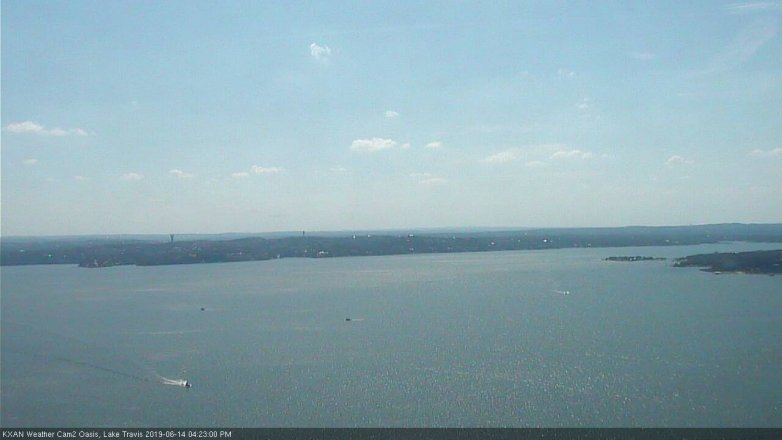 Lake Travis webcam, June 14, 2019 3:25 PM CT