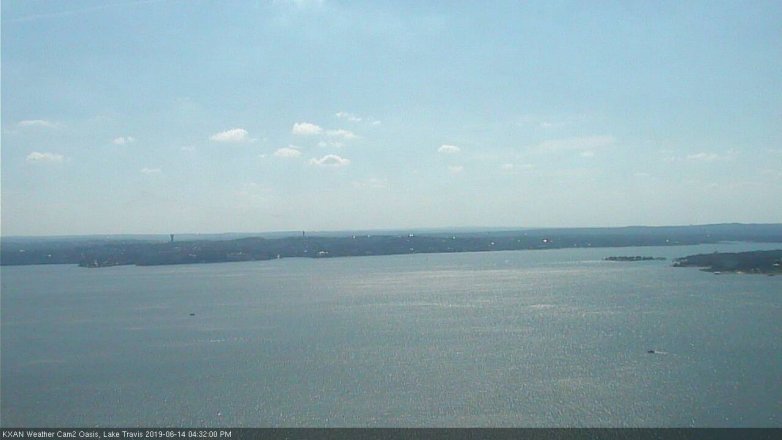 Lake Travis webcam, June 14, 2019 3:35 PM CT