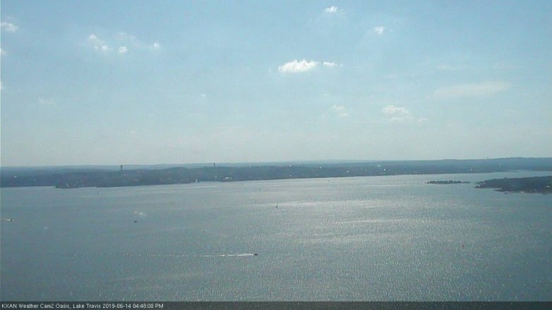 Lake Travis webcam, June 14, 2019 3:50 PM CT