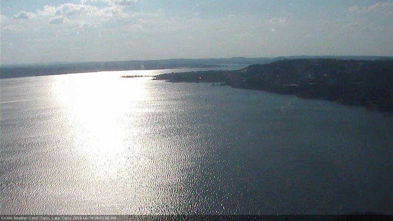 Lake Travis webcam, June 14, 2019 5:15 PM CT