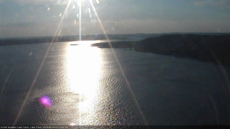 Lake Travis webcam, June 14, 2019 6:25 PM CT