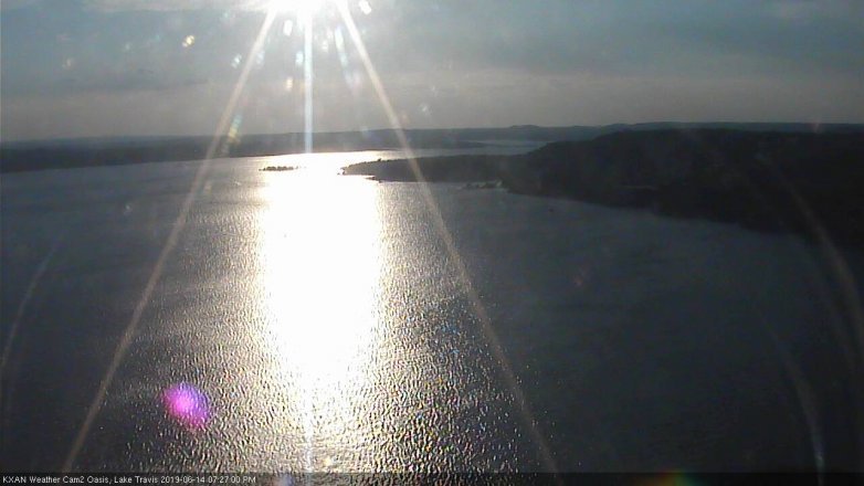 Lake Travis webcam, June 14, 2019 6:30 PM CT