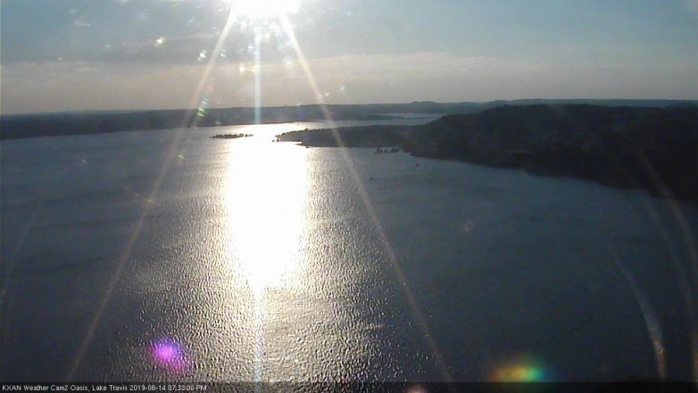 Lake Travis webcam, June 14, 2019 6:35 PM CT