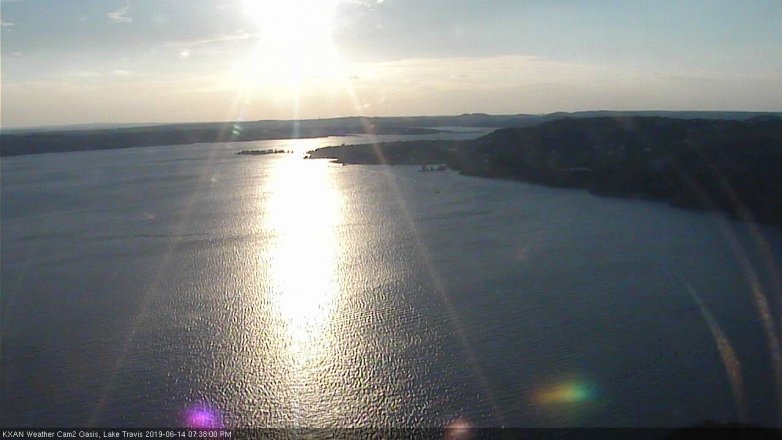 Lake Travis webcam, June 14, 2019 6:40 PM CT