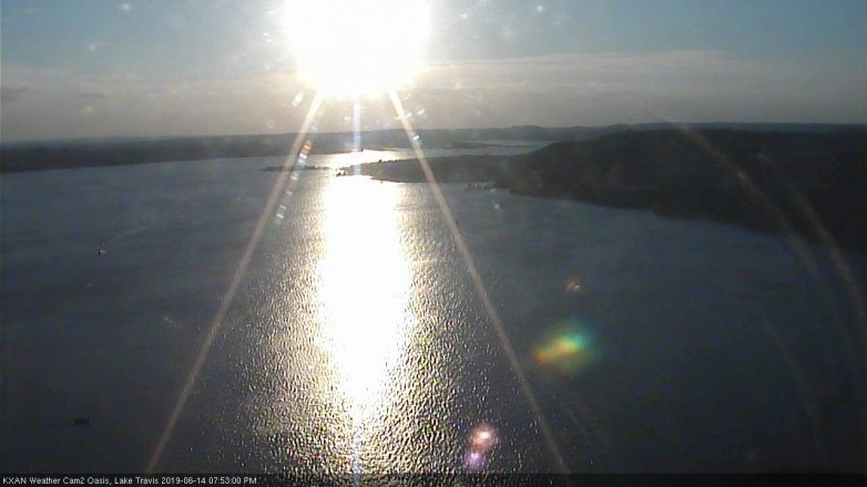 Lake Travis webcam, June 14, 2019 6:55 PM CT