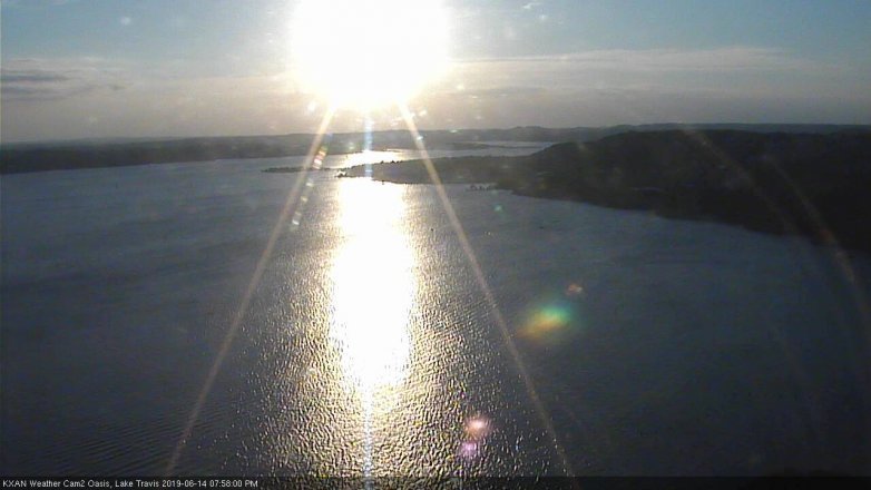 Lake Travis webcam, June 14, 2019 7:00 PM CT