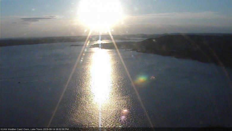 Lake Travis webcam, June 14, 2019 7:05 PM CT