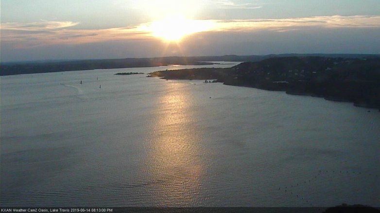 Lake Travis webcam, June 14, 2019 7:15 PM CT