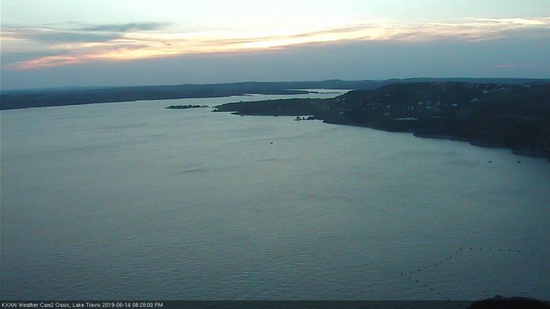 Lake Travis webcam, June 14, 2019 7:30 PM CT