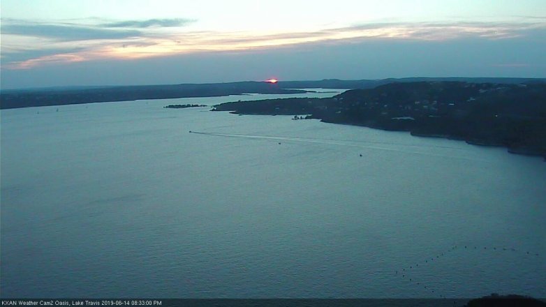 Lake Travis webcam, June 14, 2019 7:35 PM CT