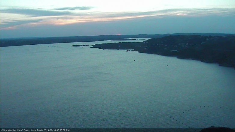 Lake Travis webcam, June 14, 2019 7:40 PM CT