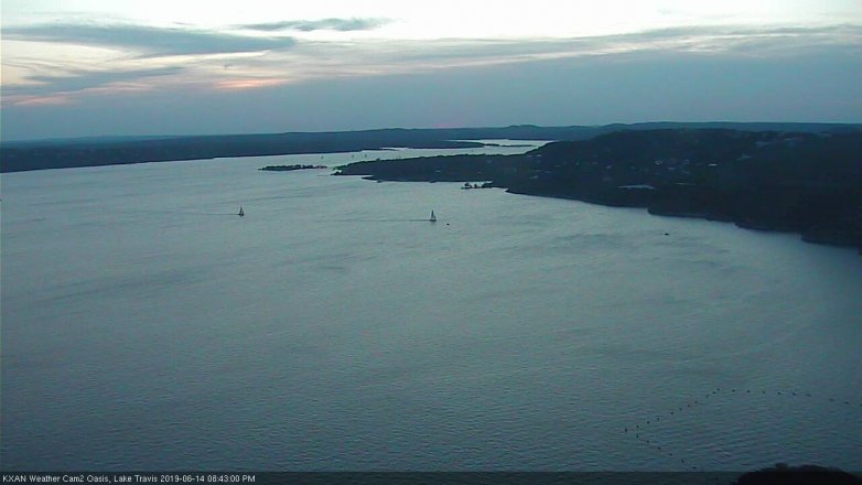 Lake Travis webcam, June 14, 2019 7:45 PM CT