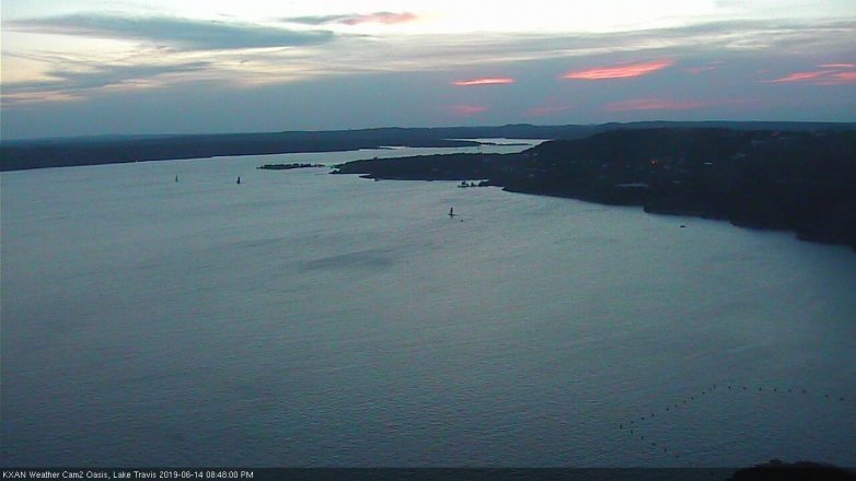 Lake Travis webcam, June 14, 2019 7:50 PM CT