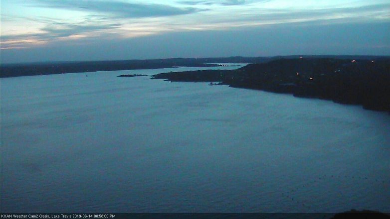 Lake Travis webcam, June 14, 2019 8:00 PM CT