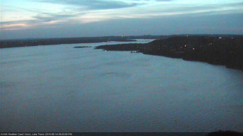 Lake Travis webcam, June 14, 2019 8:05 PM CT