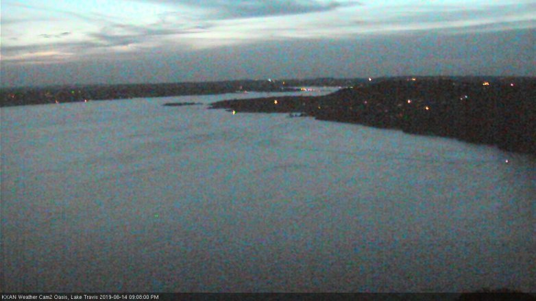 Lake Travis webcam, June 14, 2019 8:10 PM CT
