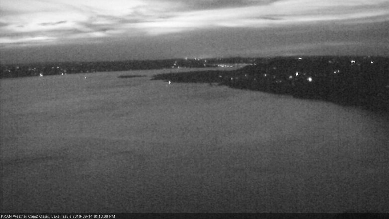 Lake Travis webcam, June 14, 2019 8:15 PM CT