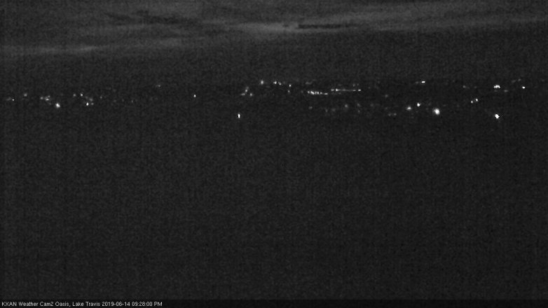Lake Travis webcam, June 14, 2019 8:30 PM CT