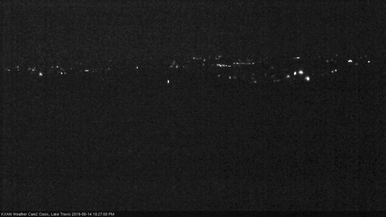 Lake Travis webcam, June 14, 2019 9:30 PM CT