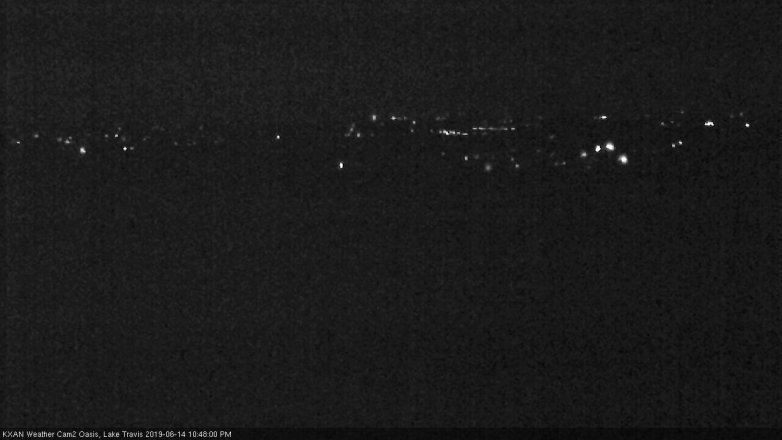 Lake Travis webcam, June 14, 2019 9:50 PM CT
