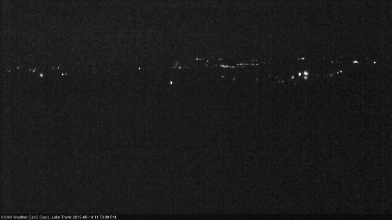 Lake Travis webcam, June 14, 2019 11:00 PM CT
