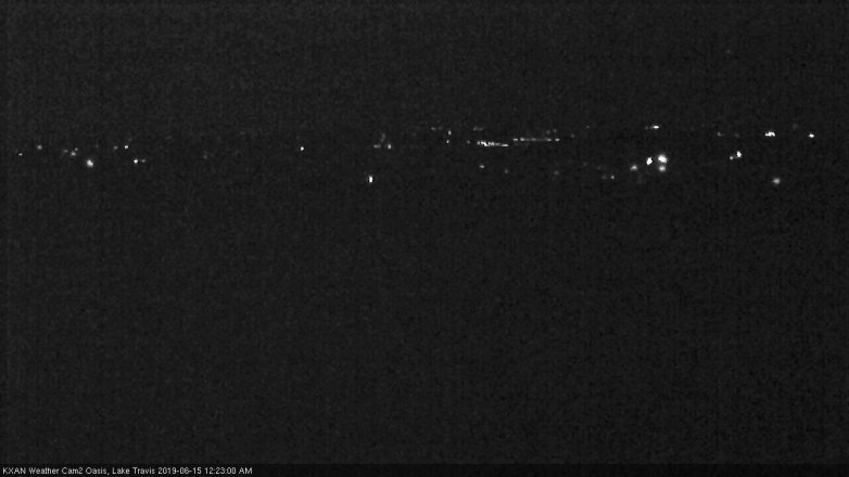 Lake Travis webcam, June 14, 2019 11:25 PM CT