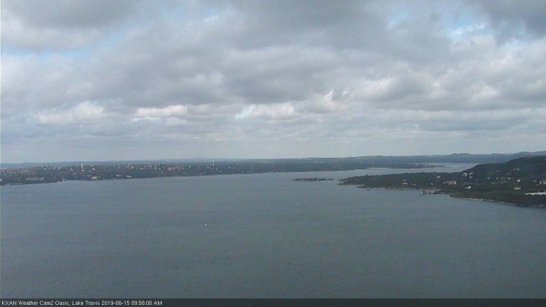 Lake Travis webcam, June 15, 2019 9:00 AM CT