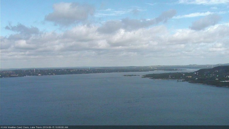Lake Travis webcam, June 15, 2019 9:10 AM CT