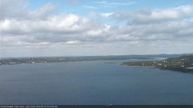 Lake Travis webcam, June 15, 2019 9:15 AM CT