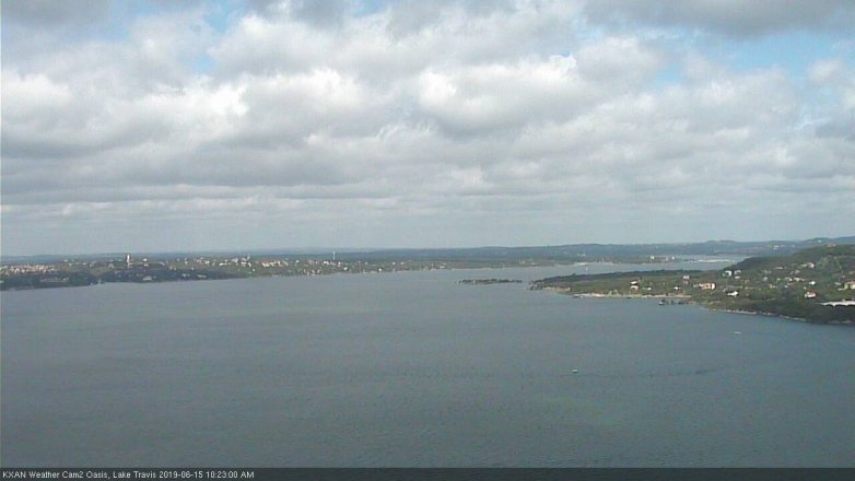 Lake Travis webcam, June 15, 2019 9:25 AM CT