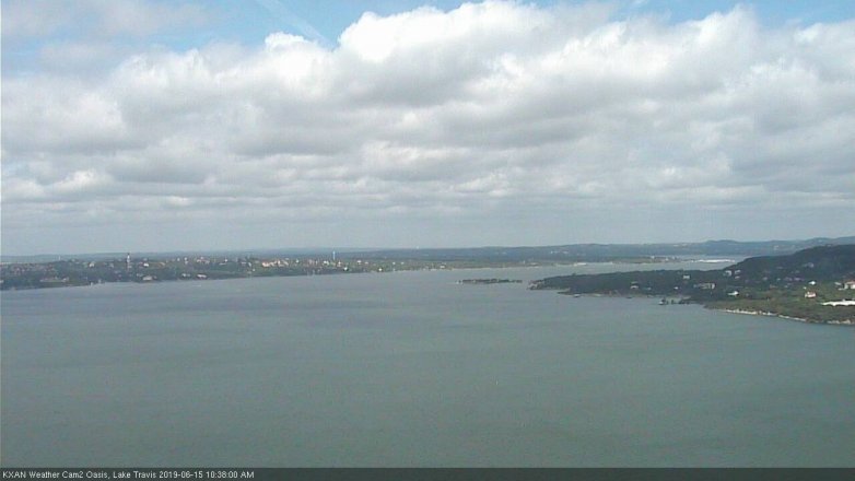 Lake Travis webcam, June 15, 2019 9:40 AM CT