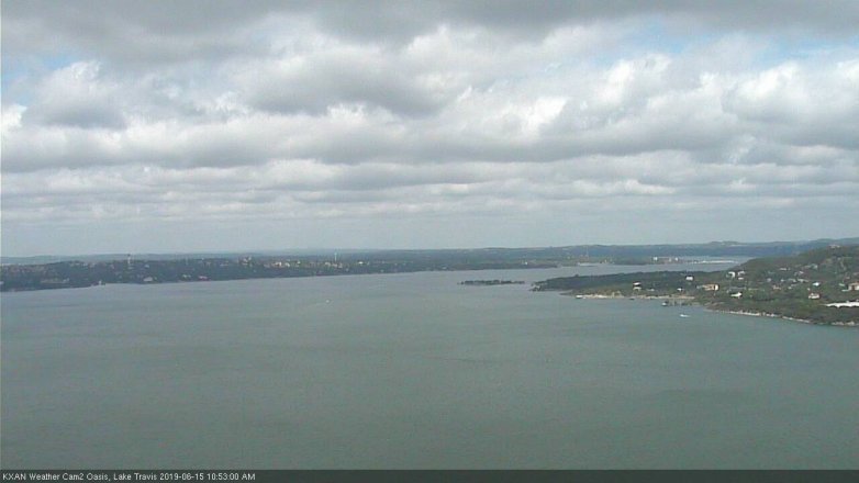 Lake Travis webcam, June 15, 2019 9:55 AM CT