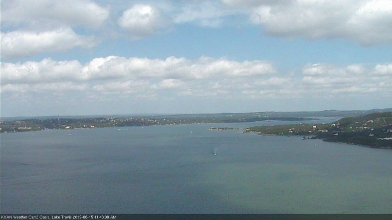 Lake Travis webcam, June 15, 2019 10:45 AM CT