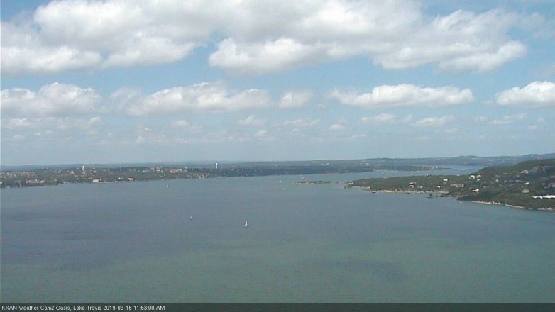 Lake Travis webcam, June 15, 2019 10:55 AM CT