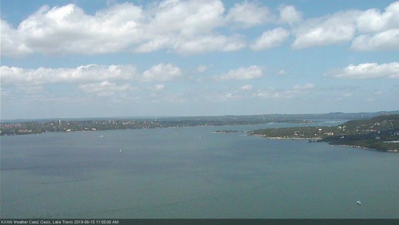 Lake Travis webcam, June 15, 2019 11:00 AM CT