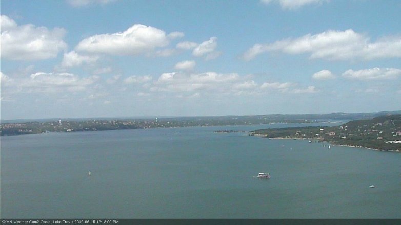 Lake Travis webcam, June 15, 2019 11:20 AM CT