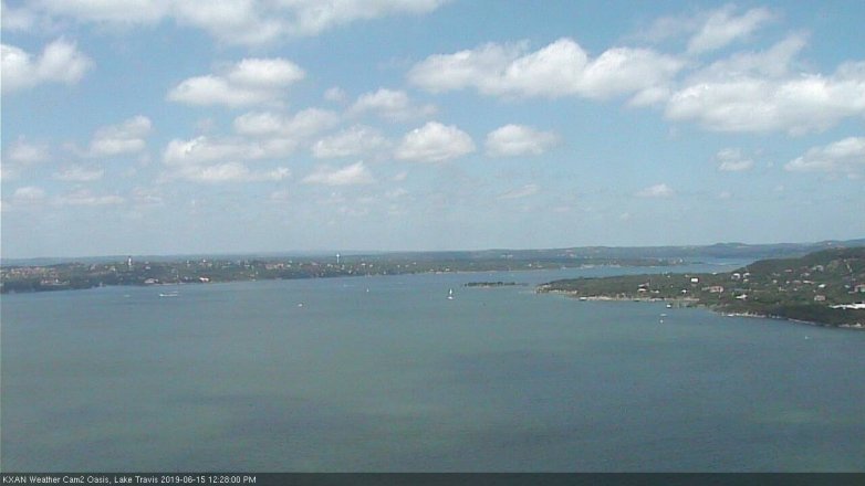 Lake Travis webcam, June 15, 2019 11:30 AM CT