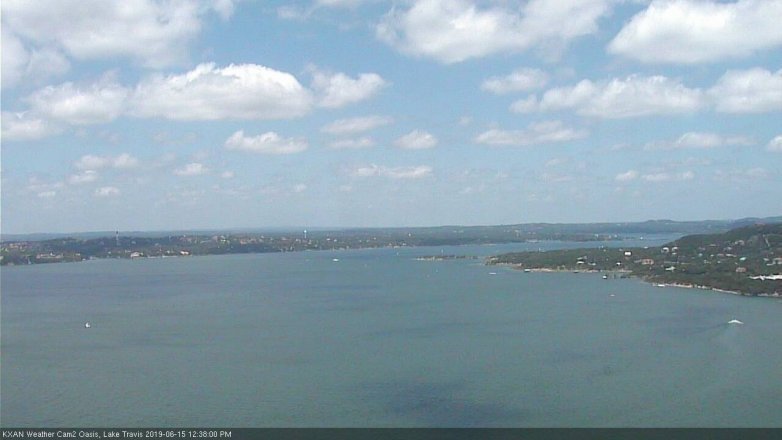 Lake Travis webcam, June 15, 2019 11:40 AM CT
