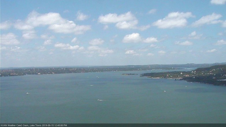 Lake Travis webcam, June 15, 2019 11:50 AM CT