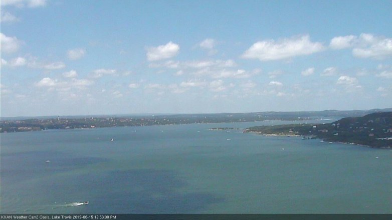 Lake Travis webcam, June 15, 2019 11:55 AM CT