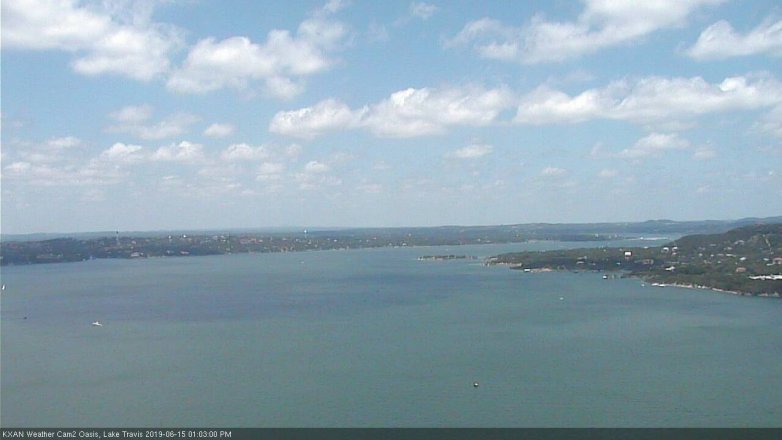 Lake Travis webcam, June 15, 2019 12:05 PM CT