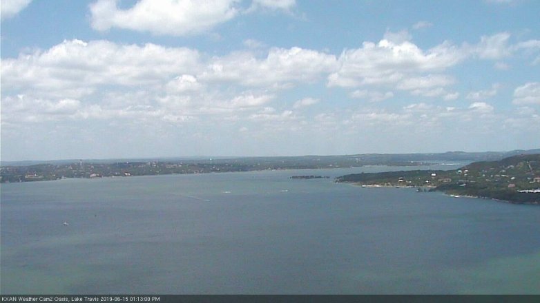 Lake Travis webcam, June 15, 2019 12:15 PM CT