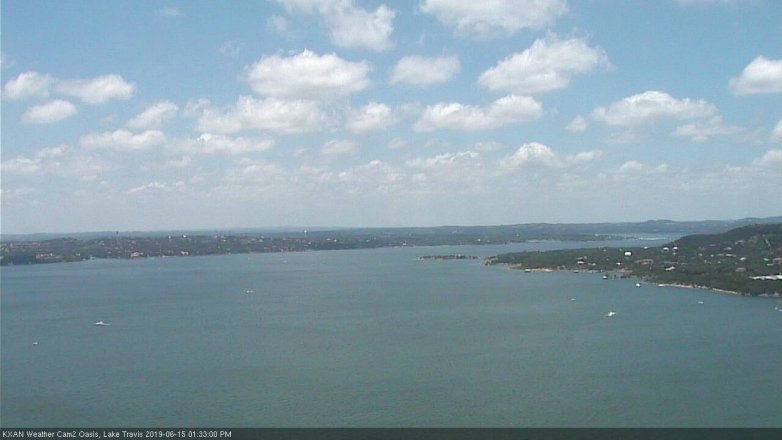 Lake Travis webcam, June 15, 2019 12:35 PM CT
