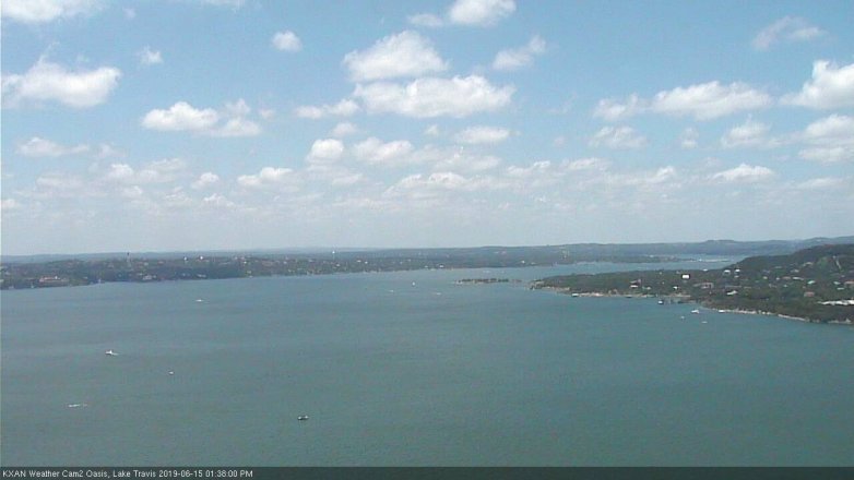 Lake Travis webcam, June 15, 2019 12:40 PM CT