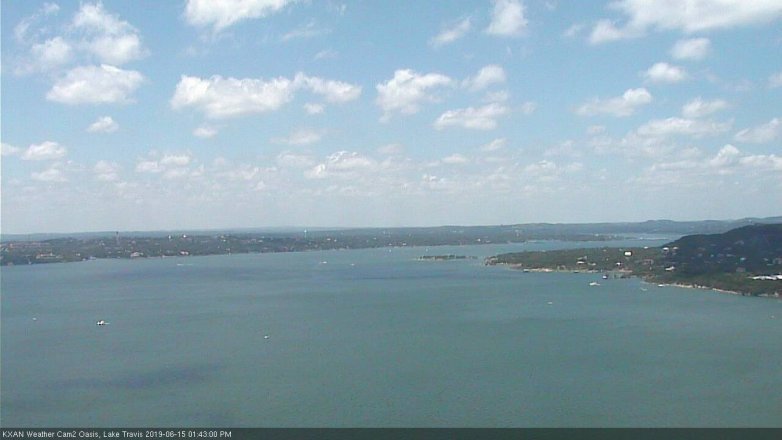 Lake Travis webcam, June 15, 2019 12:45 PM CT
