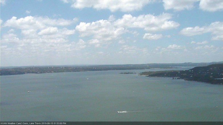 Lake Travis webcam, June 15, 2019 12:55 PM CT