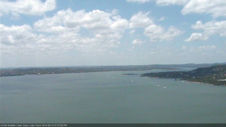 Lake Travis webcam, June 15, 2019 1:00 PM CT